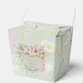 ヴィンテージミントピーニー結婚式の引き出物ボックス フェイバーボックス (正面)