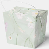 ヴィンテージミントピーニー結婚式の引き出物ボックス フェイバーボックス (裏面)