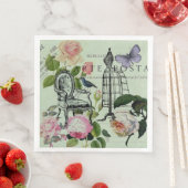 ヴィンテージミントフランスのピンクローズパリパーティー (インサイチュ)