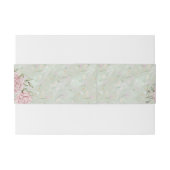 ヴィンテージミント結婚牡丹 招待状ベリーバンド (裏面例)