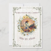 ヴィンテージミ素朴ススペインの・カリン・キンセアニェラ 招待状 (裏面)