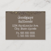 ヴィンテージムショット保釈金 名刺 (裏面)