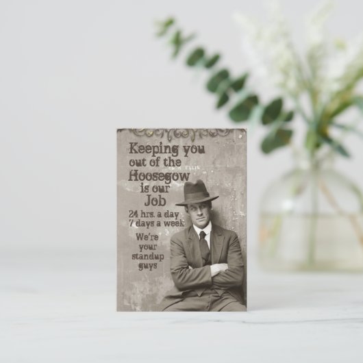 ヴィンテージムショット保釈金 名刺 (スタンド正面)