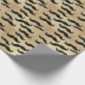 ヴィンテージムスチャメンズパターンギフトラップ ラッピングペーパー (角)