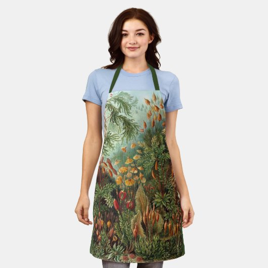 ヴィンテージムッシナ、モスプラントバイエルンスト・ヘイケル エプロン (着用した状態)