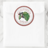 ヴィンテージムルベリーイラストレーションレッドジャム ラウンドシール (バッグ)