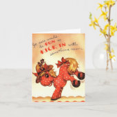 ヴィンテージムレキックホリデーカード カード (黄色い花)