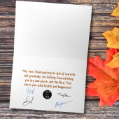 ヴィンテージムースアンドキャビン感謝祭 箔シーズンカード