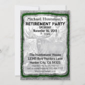 ヴィンテージムースアートの招待テンプレート 招待状 (裏面)