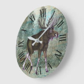 ヴィンテージムースウィルダネス ラージ壁時計 (傾斜)