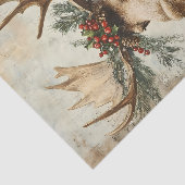 ヴィンテージムースクリスマス冬の年齢のデコパージュ 薄葉紙 (詳細)