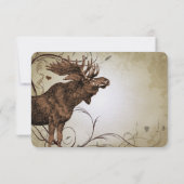 ヴィンテージムースフォレストロッジランチウェディングRSVP 出欠カード (裏面)