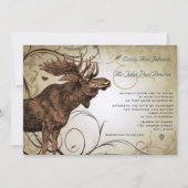 ヴィンテージムース結婚式招待状 招待状 (正面)