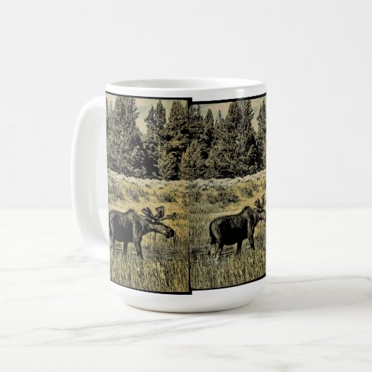ヴィンテージムース コーヒーマグカップ (正面左)