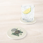 ヴィンテージムーディブルーオーリキュラプリムローズ コースター (側面)