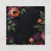 ヴィンテージムード暗いフローラボーバラ エンクロージャーカード (裏面)