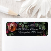 ヴィンテージムード暗いフローラボーバラ ラベル (インサイチュ)