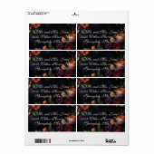 ヴィンテージムード暗いフローラボーバラ ラベル (フルシート)