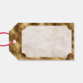 ヴィンテージムービーチケットブライダル日付夜アイディア ギフトタグ (裏面横)