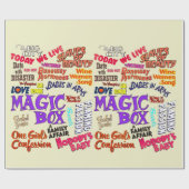 ヴィンテージムービー引用文ことわざフレーズ文字語  ラッピングペーパー (フラット)