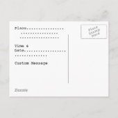 ヴィンテージムービー招待状 インビテーションポストカード (裏面)