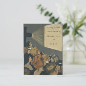 ヴィンテージムービー招待状 インビテーションポストカード (スタンド正面)