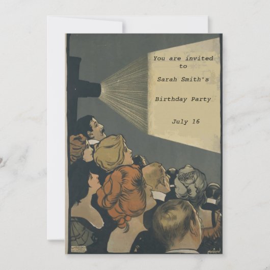 ヴィンテージムービー招待状 招待状 (正面)