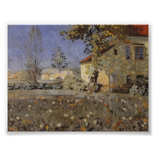 ヴィンテージムーリアピーターセンハウスインガーデン フォトプリント            (正面)