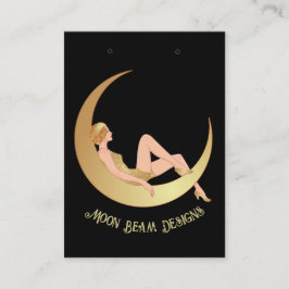 ヴィンテージムーンイヤリングカード 名刺