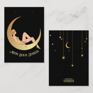 ヴィンテージムーンイヤリングカード 名刺