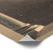 ヴィンテージムーンイラストレーション ポスター (角)