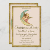 ヴィンテージムーンエンジェル招待状 招待状 (正面/裏面)