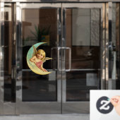 ヴィンテージムーンエンジェル ウィンドウサイン (オフィスドア)