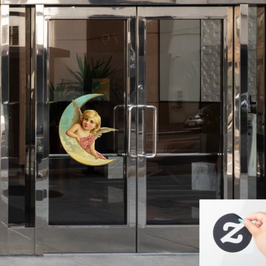 ヴィンテージムーンエンジェル ウィンドウサイン (オフィスドア)