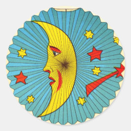 ヴィンテージムーンスティッカー ラウンドシール