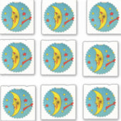 ヴィンテージムーンスティッカー | 天の装飾 シール (正面)