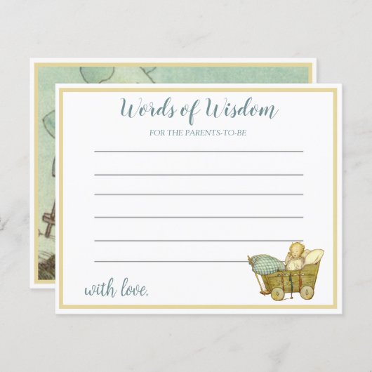 ヴィンテージムーン&スターズベビーシャワー (正面/裏面)