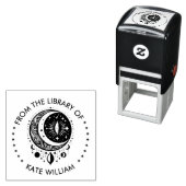 ヴィンテージムーンRound Stampの図書館 セルフインキングスタンプ (インサイチュ)