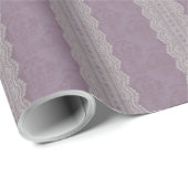 ヴィンテージムーヴダマスクアンティークレースストライプ ラッピングペーパー (ロールコーナー)