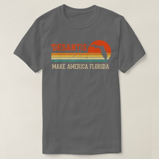 ヴィンテージメイクアメリカフロリダデサンティス0エル Tシャツ (デザイン正面)