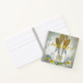 ヴィンテージメイスンジャーハートとデイジークックブー ノートブック (内部)