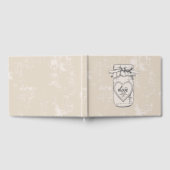 ヴィンテージメイスンジャーハート結婚ズブライダルシャワー ゲストブック (全面)