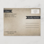 ヴィンテージメイスンジャーブークツリー日付カードを保存 案内ポストカード (裏面)