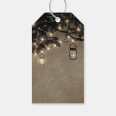 ヴィンテージメイスンジャール結婚オークツリー感謝ラベル ギフトタグ (裏面)