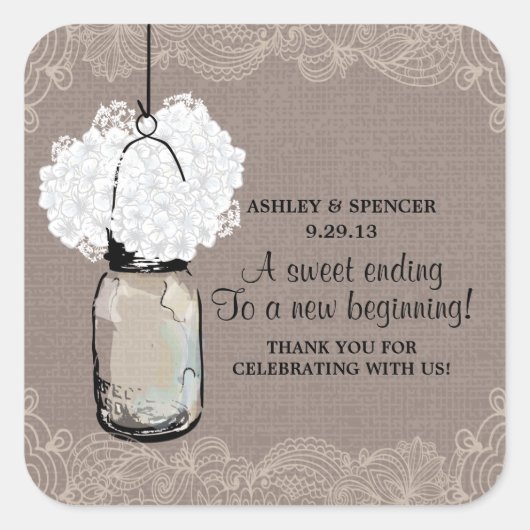 ヴィンテージメイスンジャー スクエアシール (正面)