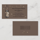 ヴィンテージメイソンの瓶とホタル日付を保存 名刺 (正面/裏面)