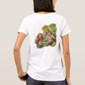 ヴィンテージメイドのレディースがTシャツを焼く Tシャツ (裏面)