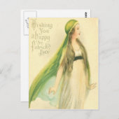 ヴィンテージメイドセントパトリックのデイカード ポストカード (正面/裏面)