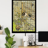 ヴィンテージメイモダンクコArt Poster ポスター (ホームオフィス)