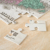 ヴィンテージメインの地図(1827年) ジグソーパズル (側面)